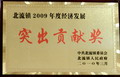 北流鎮(zhèn)2009年度經(jīng)濟(jì)發(fā)展突出貢獻(xiàn)獎