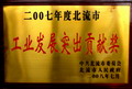 2007年度北流市工業(yè)發(fā)展突出貢獻(xiàn)獎